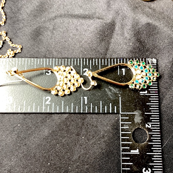 Vintage 1980’s SAQ Mesh Necklace & Earrings Set - Picture 7 of 11